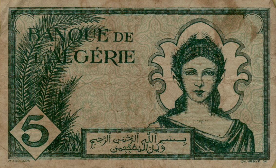 Algeria 5 1942 VF P-91